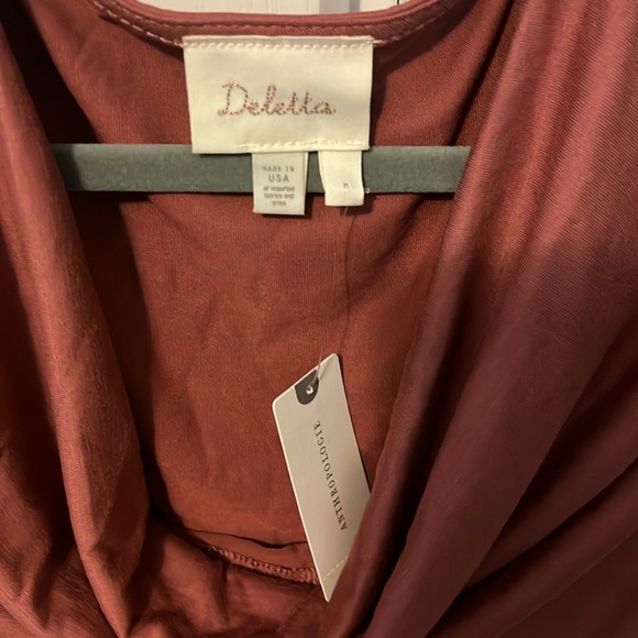 Anthropologie Deletta Cowl Neck Cold Shoulder Top - Picture 4 of 5